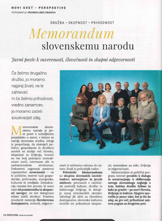 Memorandum slovenskemu narodu